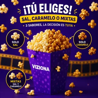 CRISPETAS SAL- MIXTAS O CARAMELO
